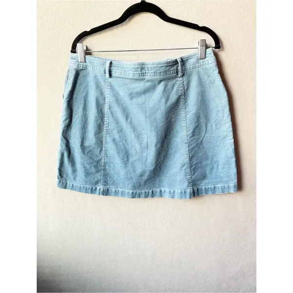 Boden Blue Corduroy Mini Skirt | Y2K Soft‎ Girl Indie Preppy Cottagecore - Image 3