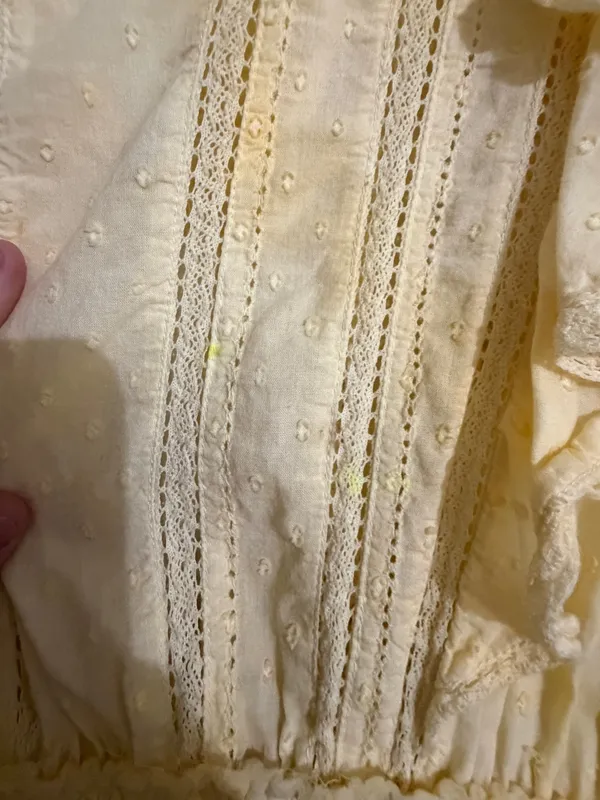 Love Shack Fancy Natasha Mini Dress Yellow - Image 4