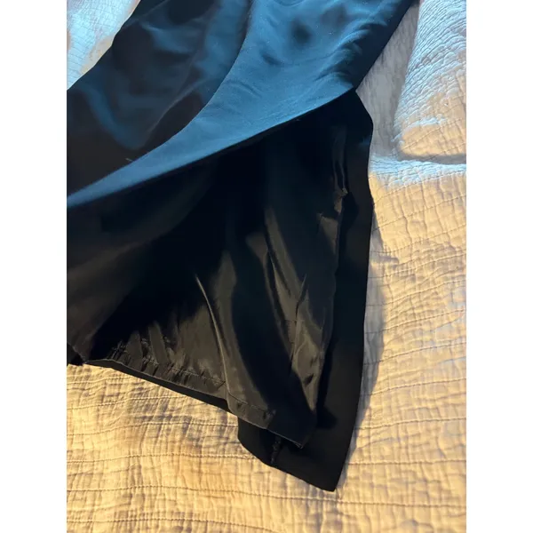 Worthington Black Maxi Pencil Skirt Size 16 Lined Back Vent Professional Classic - Image 5
