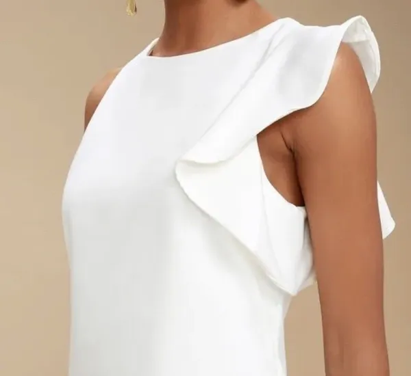 Lulu’s Dinah White One-Shoulder Mid-Thigh Dress - Image 5