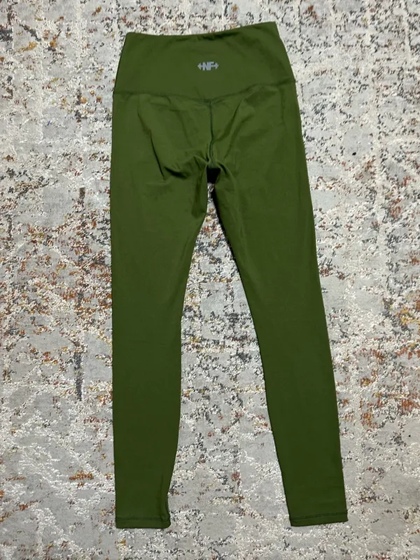 Nasty Fit high rise Gym Workout leggings size XS green - Image 11