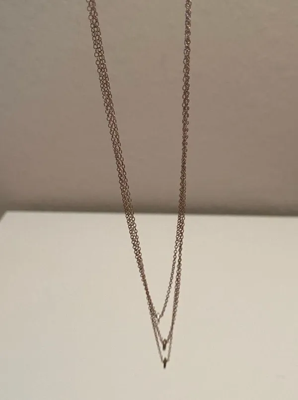 Gorjana 3 layer silver necklace - Image 3