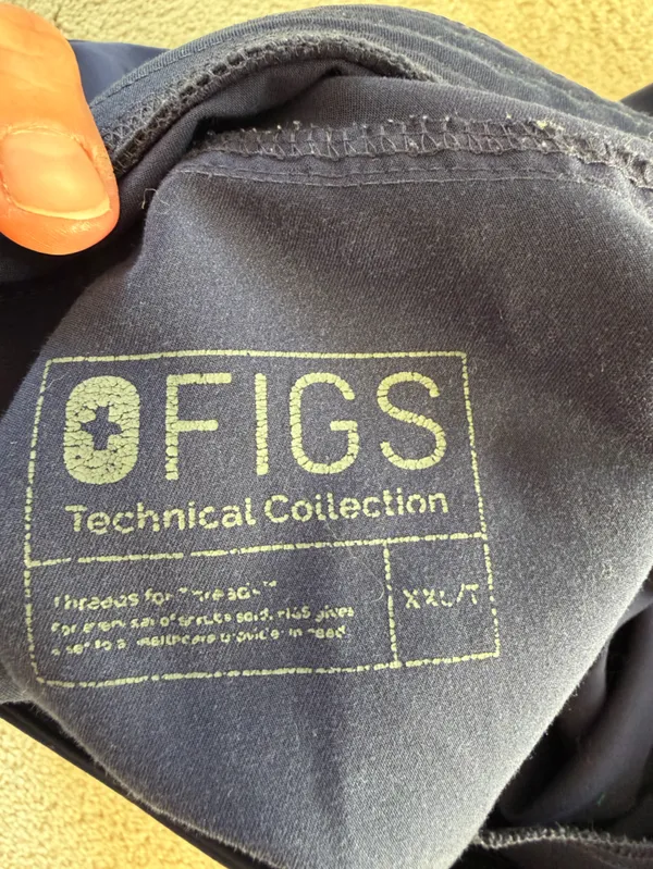 FIGS Technical Collection Women’s XXL Tall Navy Cargo Scrub Pants - Image 7