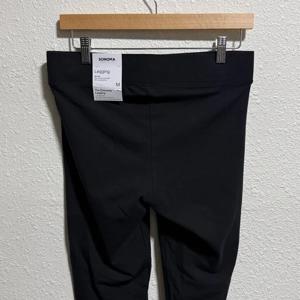 Sonoma‎ Goods For Life Womens Black Everyday Leggings Mid Rise Slim Fit Size M - Image 9
