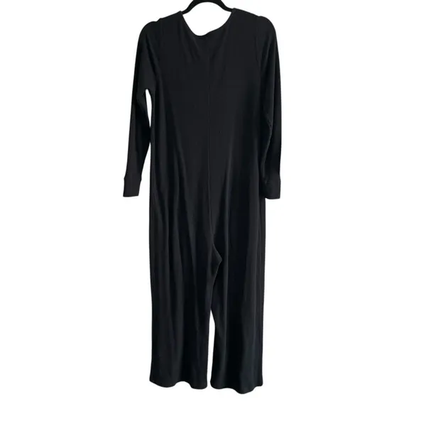 HATCH Daily Feed Maternity Waffle Knit Jumpsuit Black Small - Image 7