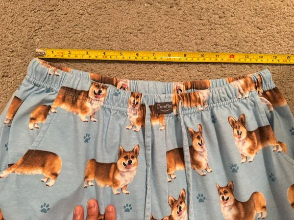 Comfies Welsh Corgi Unisex Cotton Blend Pajama Bottoms Size L - Image 7