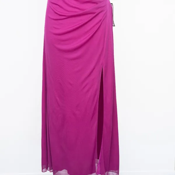 Alex Evenings - One Shoulder Ruched‎ Mesh Gown - Image 10