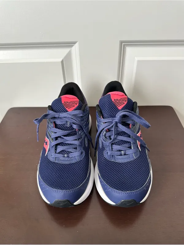 Saucony Cohesion 15 Womens Shoes Size 10 Running Cobalt Punch Athletic Sneakers - Image 3