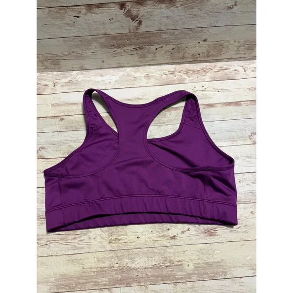 Nike Pro Dri-Fit Sports Bra Size Large Purple Athletic Athleisure Workout - Image 3