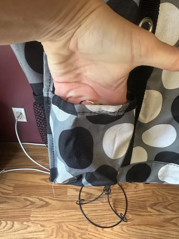 thirty-one Black and White Large Polka Dot Tote - Image 10