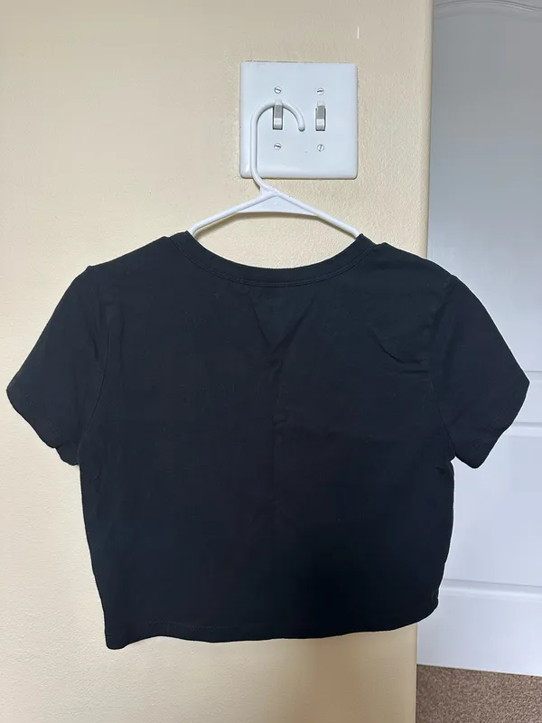 Target Black Cropped Tee - Image 2