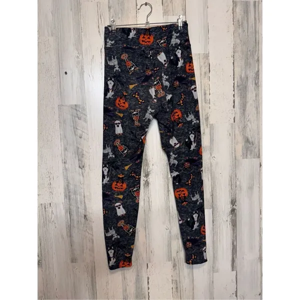 No Boundaries Young Ladies Halloween Dog Print Leggings Size M - Image 9