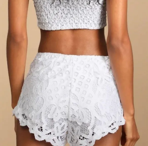 White lace Free people shorts! - Image 3