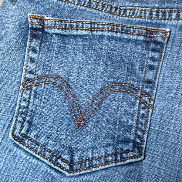 Levis 515 Womens Size 8 Medium Straight Leg Jeans Stretch Blue Denim Everyday - Image 8
