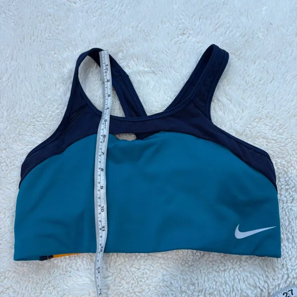 Nike Womens Sports Bra Color Block Sz L Preppy Cheer Sports Running Athleisure - Image 4