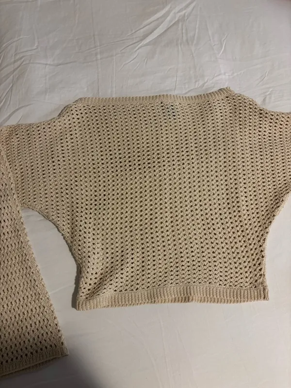 Windsor Crochet Knit Off-Shoulder Top - Image 8