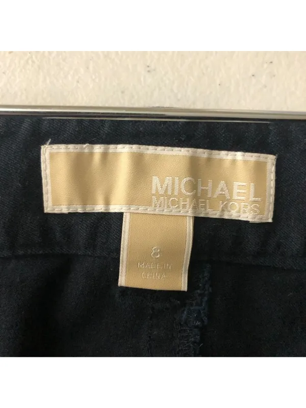 Michael Kors Womens Jeans Flare Stretch Dark Wash Blue Size 8 - Image 3