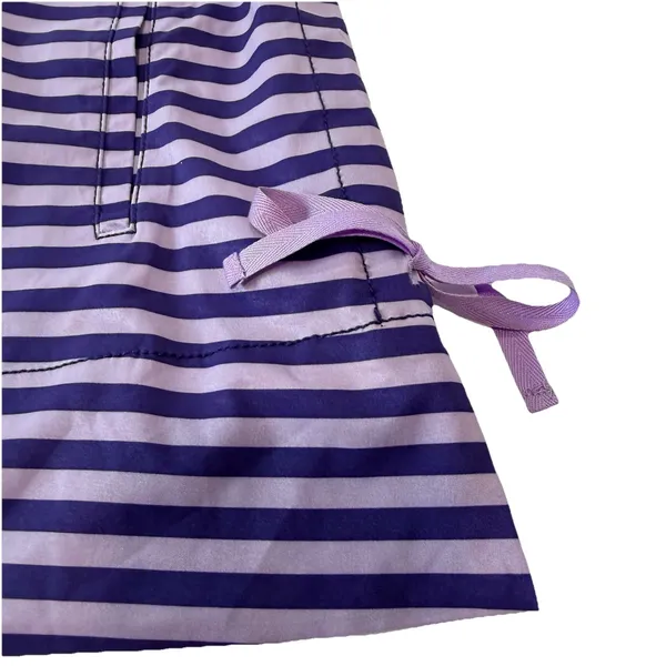 Title Nine 3/4 Sleeve Purple Striped 1/2‎ Zip Hooded Athleisure Dress Pockets XL - Image 9