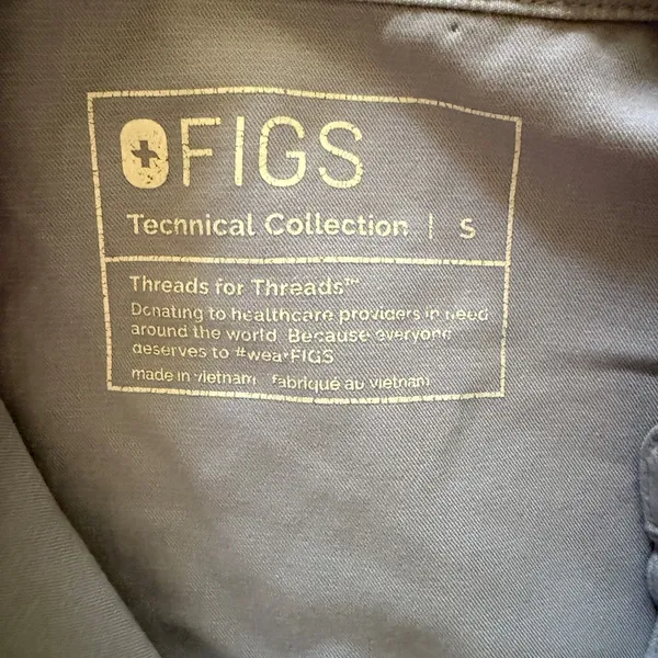 Figs Rafaela Oversized Mandarin Collar Utility Gorpcore Medical Scrub Top Sz S - Image 5