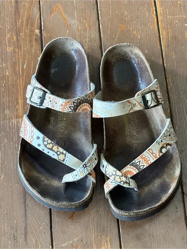 Birkenstock Papillo Floral Pattern Adjustable Strap Sandals - Image 2