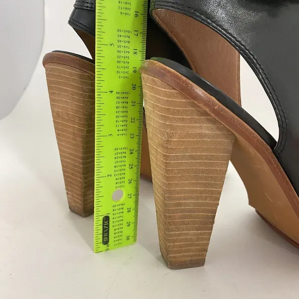 Anthropologie No 704b Almada Black Ankle Strap Patent Leather Size 39.5M Heels - Image 14