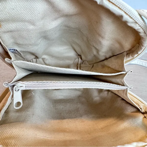 Vintage Tango Bag Touch 80s 90s Celestial Sun Ivory Silver Crossbody Bag‎ Purse - Image 6