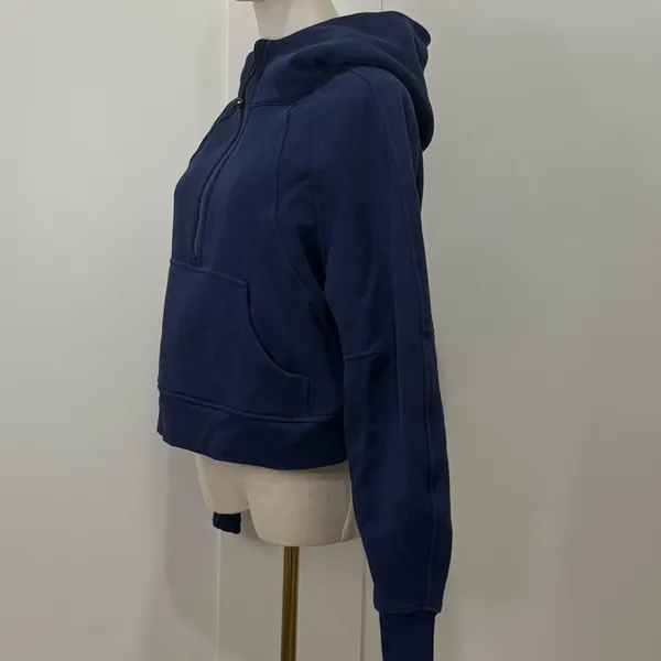 Lululemon Scuba Oversized Half-Zip Hoodie XS Small Night Sea Blue Lounge Cozy - Image 7