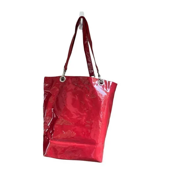 Cheerleader Red patent shiny tote bag - Image 2