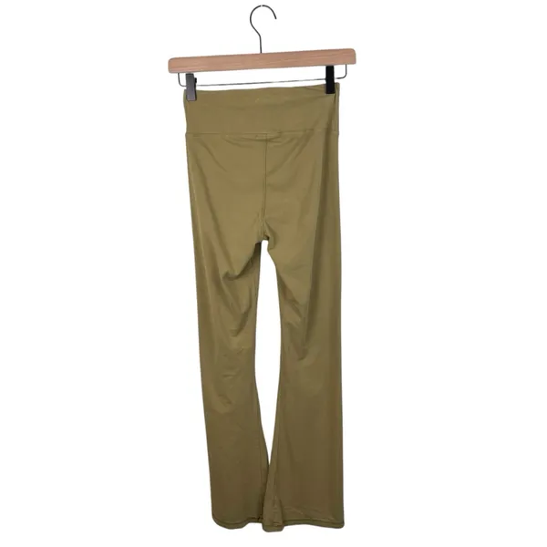 Victoria's Secret PINK Crossover Flare Legging Size XS Olive Green Y2K Yoga Pant - Image 2