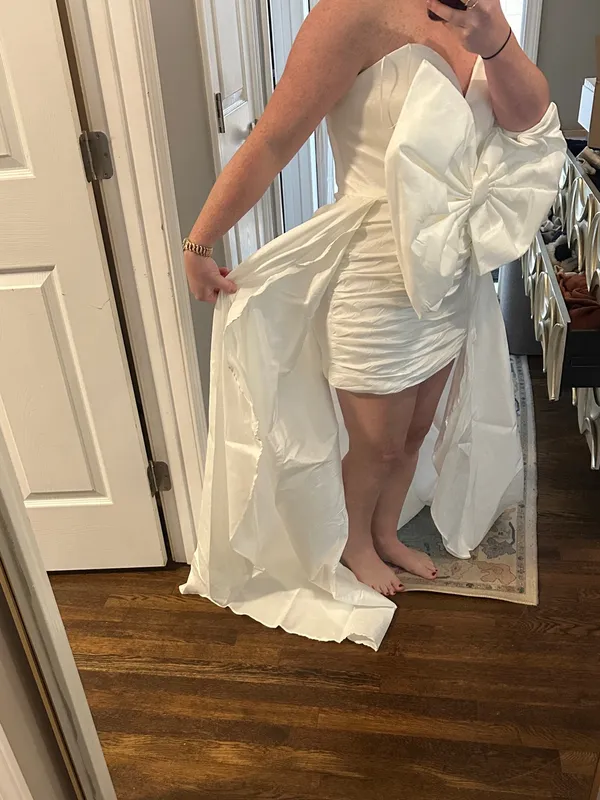 She Is The Moment Dress With Train - Image 8