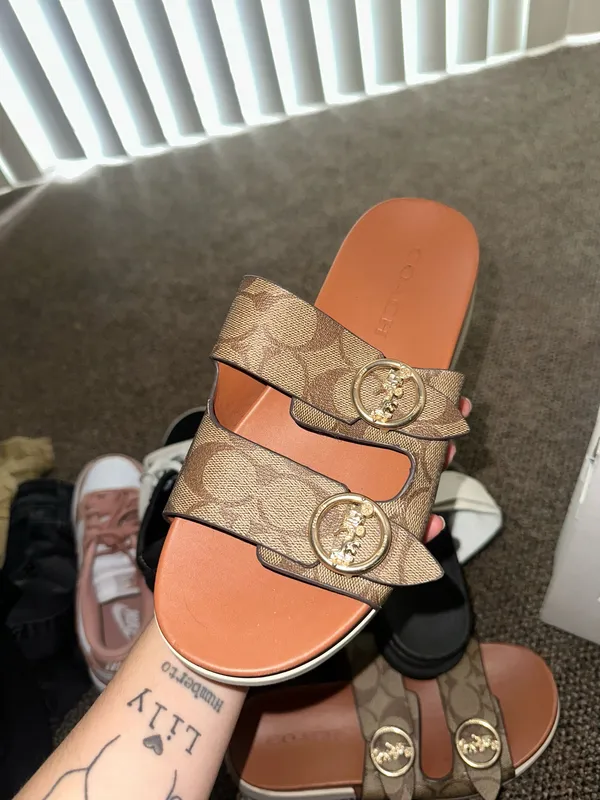 Coach Sandals Platform Leather - Image 6
