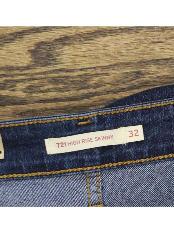 NWT Levi's 721 High-Rise Skinny Jeans 92463221 Eternal Indigo Dark Blue 32X30 - Image 4