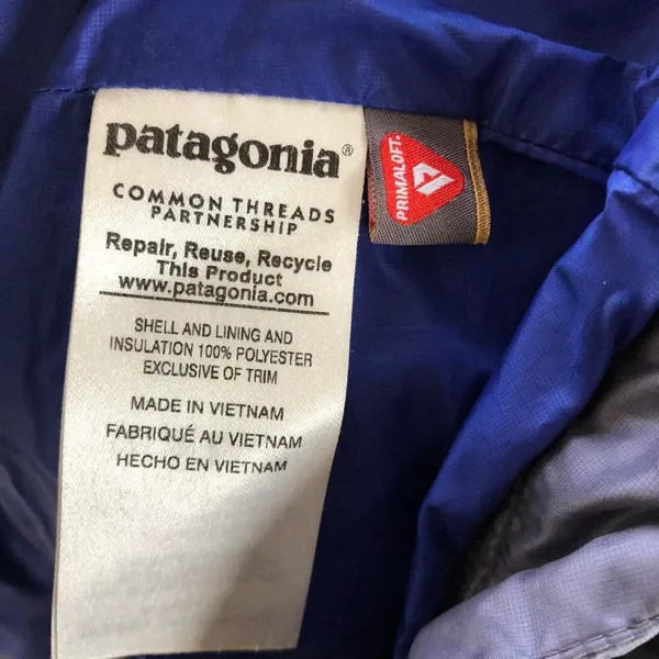 Patagonia Nano Puff Jacket Vest Quilted Primaloft Insulated Puffer Gilet Bodywarmer Gray Sz S Measurement in pics - Image 7