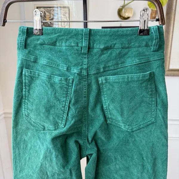 Princess Polly Nadia Fine Wale Corduroy Pants Green $66 4 - Image 4