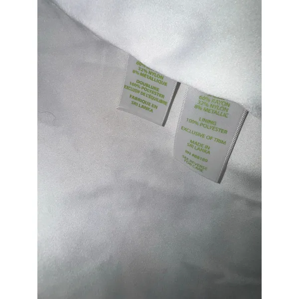 Lilly‎ Pulitzer Kylie White Gold Stripe Skirt Size 0 Party Wedding Glam Textured - Image 6