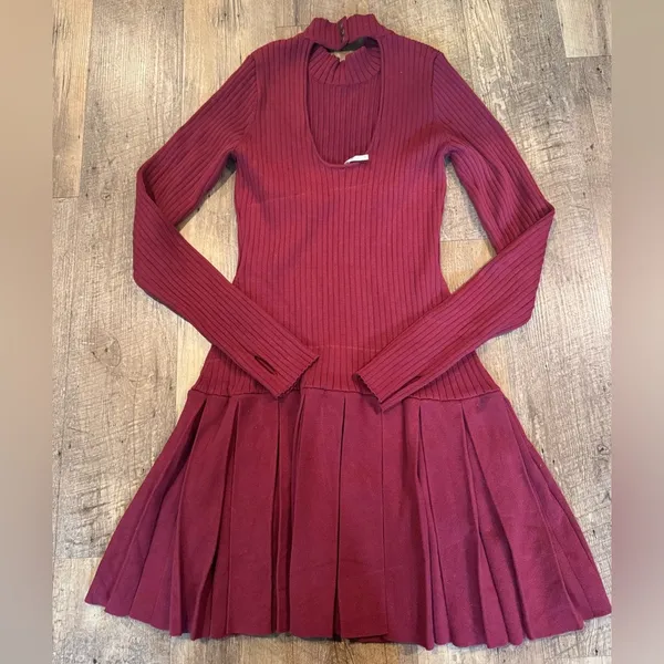 Free People Emmy Mini Dress in Aged Red Medium - Image 7