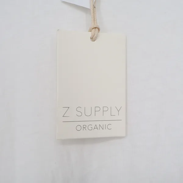 Z Supply Organic White Grey Ombre Dip Dye Sharkbite Midi Dress M - Image 3