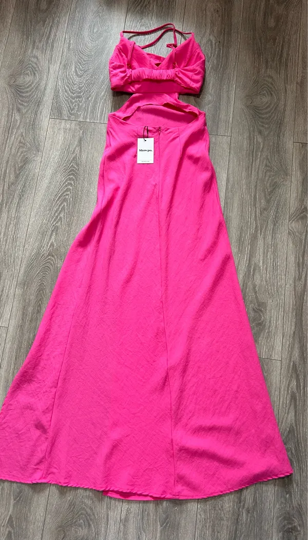 New Showpo Reviena Maxi Dress Cut Out Cowl Neck Dress Size XS - Image 10