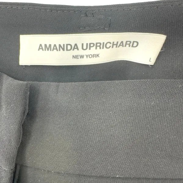 Amanda Uprichard‎ Trouser Dress Pants Cropped Capri Classic Black Size Large - Image 8