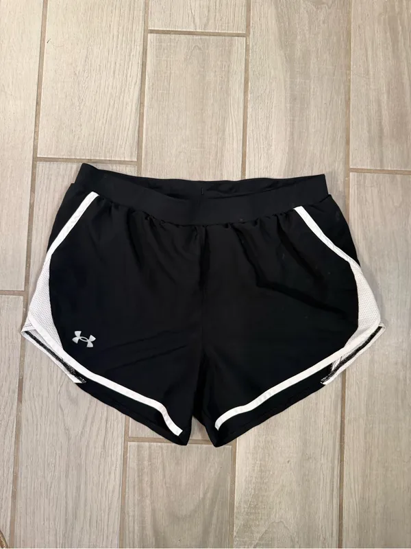 Under Armour Black Athletic Shorts with White Accent - Image 2