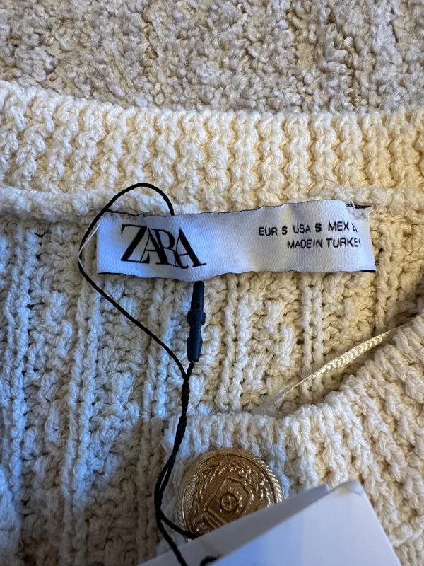 ZARA Knit Sweater Vest Cable - Image 3