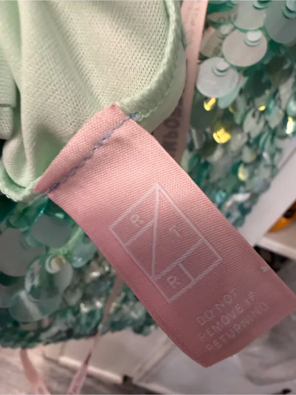 NWT Mac Duggal Mint Green Paillette Sequin Mini Dress – Medium - Image 6