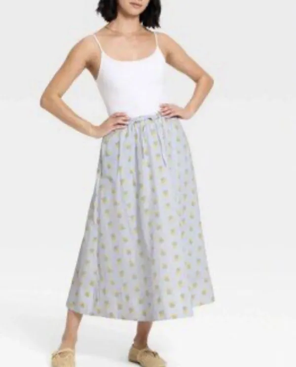 Universal Thread Boho Cottage Floral Peasant Skirt Size M Coastal Grandma - Image 2