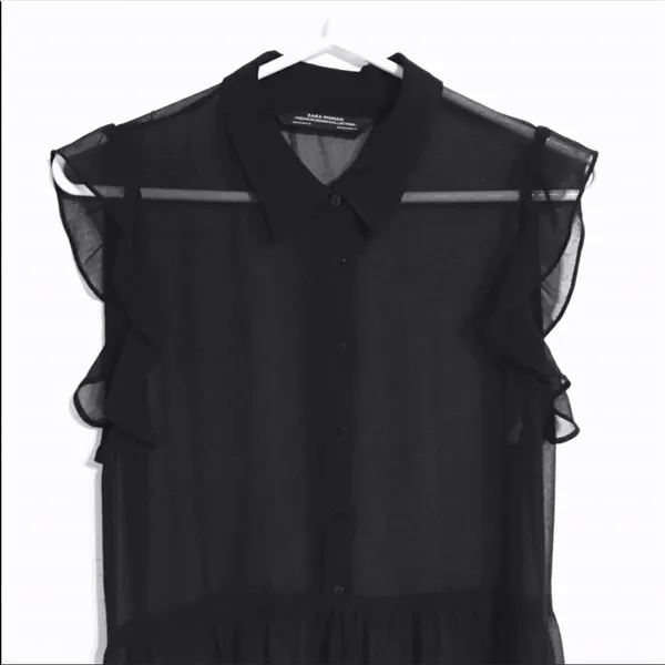 ✨Zara Sheer High Low Duster Dress✨ - Image 3