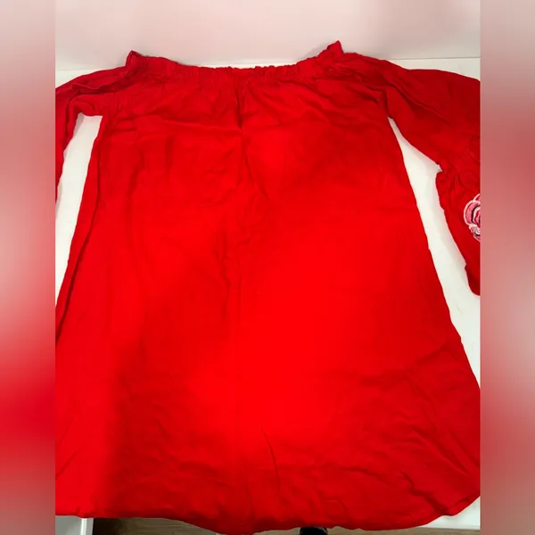 Dress Feathers Red Garment made in india - Image 7