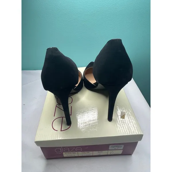 China‎ Glaze size 10 Chic Suede Pointed Toe Pumps - Image 4
