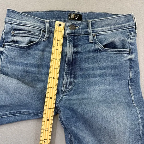 Mother‎ Denim High Rise Straight Leg Blue Jeans Medium Wash Size 28 USA Made - Image 7