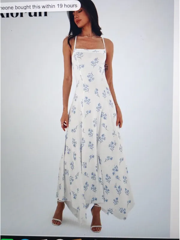 Shein Maxi Dress Floral - Image 3