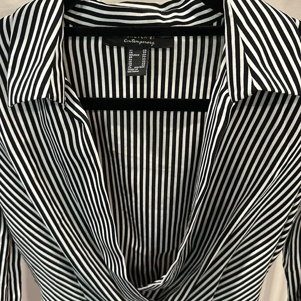 Black & White Striped Dress - Image 3