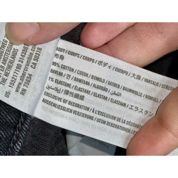 Abercrombie & Fitch Ultra High Rise Straight Black Denim Button Fly Jean Sz 25 0 - Image 4